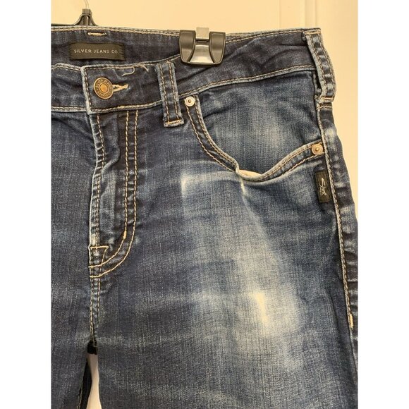 Silver Jeans Mens 34x30 Blue Grayson Heritage Straight leg Dark Wash Denim - Picture 3 of 7